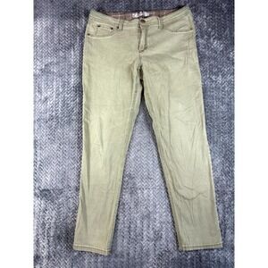 17/21 Exclusive Denim Jeans Womens 14 Green Stretch Streetwear Straight Leg